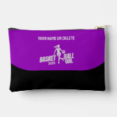 Pochette À Accessoires Joueuse de basket-ball, Cadeau d'anniversaire, Équ (Verso)