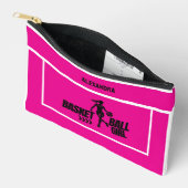 Pochette À Accessoires Joueuse de basket, équipe, cadeau d'anniversaire (Ouvrir)