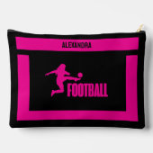 Pochette À Accessoires Joueuse de football, Cadeau d'anniversaire, équipe (Verso)