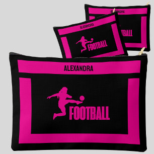 Pochette À Accessoires Joueuse de football, Cadeau d'anniversaire, équipe