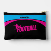 Pochette À Accessoires Joueuse de football femmes, cadeau d'anniversaire  (Verso)