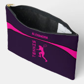 Pochette À Accessoires Joueuse de tennis, équipe, Cadeaux de fille d'anni (Ouvrir)