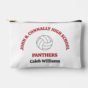 Pochette À Accessoires Joueuse de volley-ball personnalisée au lycée roug