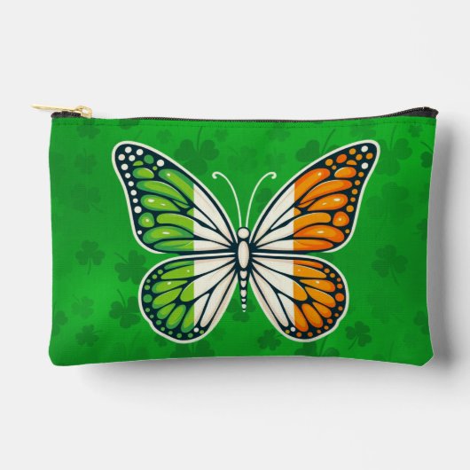 Pochette À Accessoires Jour de la Saint-Patrick papillon irlandais (Recto)