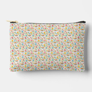 Pochette À Accessoires Journée Arc-en-ciel Ensoleillée Fleurie