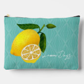 Pochette À Accessoires Jours de citron Turquoise (Recto)