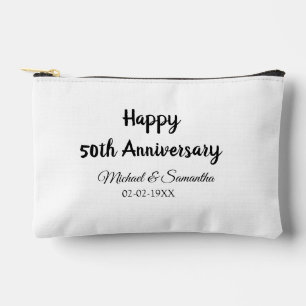 Pochette À Accessoires Joyeux 50e anniversaire ajouter nom du couple date