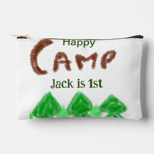 Pochette À Accessoires Joyeux camping camper un anniversaire enfants arbr