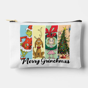 Pochette À Accessoires Joyeux Grinchmas Collage de Fêtes