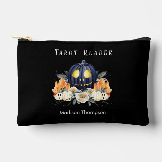 Pochette À Accessoires Joyeux Halloween Éffrayant Samhain Citrouille cris (Recto)