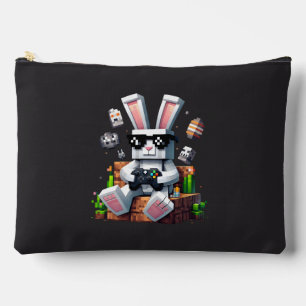 Pochette À Accessoires Joyeux Jour de Pâques Joueur Vidéo Oeuf Lapin Jour