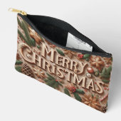 Pochette À Accessoires Joyeux Noël classique (Ouvrir)