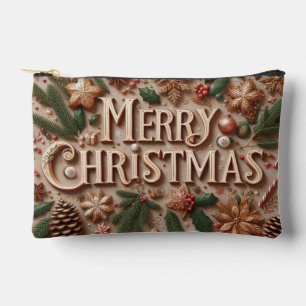 Pochette À Accessoires Joyeux Noël classique