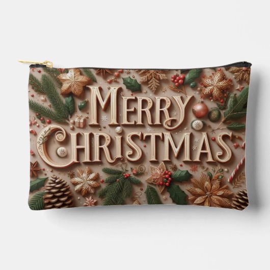 Pochette À Accessoires Joyeux Noël classique (Recto)