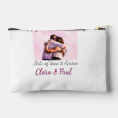 Pochette À Accessoires Joyeux Valentines jour moderne baisers amour ajout (Verso)