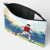 Pochette À Accessoires Jungle Adorable Lion Cub Sitting Portrait (Ouvrir)