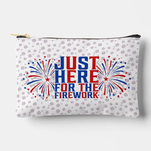 Pochette À Accessoires Juste Ici Pour Le Feu D'Artifice Drôle Pour Deux (Recto)