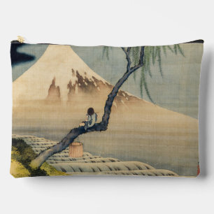 Pochette À Accessoires Katsushika Hokusai - Garçon regardant le Mont Fuji