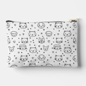 Pochette À Accessoires Kawaii Critter Faces Pattern (Verso)