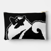 Pochette À Accessoires Keeshond Graphic Outline mignonne Original Animal (Verso)