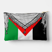 Pochette À Accessoires Keffiyeh Écharpe palestinienne tissu traditionnel (Verso)