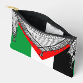 Pochette À Accessoires Keffiyeh Écharpe palestinienne tissu traditionnel (Ouvrir)