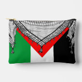 Pochette À Accessoires Keffiyeh Écharpe palestinienne tissu traditionnel (Recto)