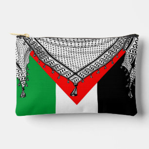 Pochette À Accessoires Keffiyeh Écharpe palestinienne tissu traditionnel