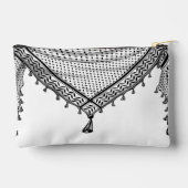 Pochette À Accessoires Keffiyeh Écharpe palestinienne tissu traditionnel (Verso)