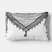 Pochette À Accessoires Keffiyeh Écharpe palestinienne tissu traditionnel (Recto)