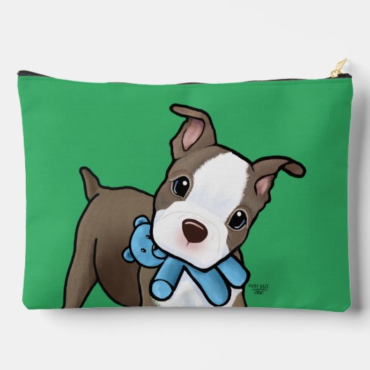 Pochette À Accessoires KiniArt Boston Terrier (Verso)