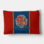 Pochette À Accessoires Knights shield Blake name meaning red blue  (Verso)