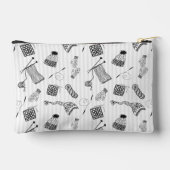 Pochette À Accessoires Knitting Project Hand Drawn Pattern (Verso)