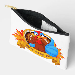 Pochette À Accessoires La conception amusante de Thanksgiving de style ca