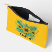 Pochette À Accessoires La déesse d'Oshun Tournesols (Ouvrir)