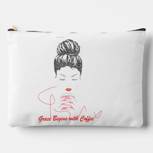 Pochette À Accessoires La grâce commence avec la typographie du café