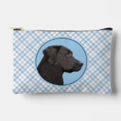 Pochette À Accessoires Labrador Retriever Painting Black Lab Pet Chien Ar (Recto)