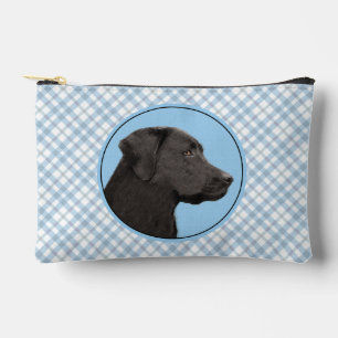 Pochette À Accessoires Labrador Retriever Painting Black Lab Pet Chien Ar
