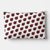 Pochette À Accessoires Ladybug scintille rouge motif blanc nom personnali (Verso)