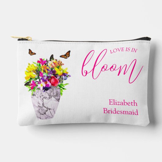 Pochette À Accessoires L'amour dans la floraison Mariage (Recto)