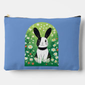 Pochette À Accessoires Lapin Noir Et Blanc (Recto)