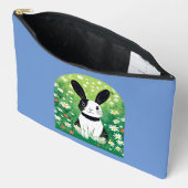 Pochette À Accessoires Lapin Noir Et Blanc (Ouvrir)