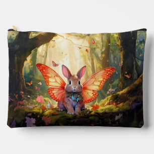 Pochette À Accessoires Lapin Whimsical dans une forêt enchantée