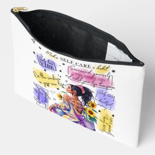 Pochette À Accessoires L'autonomisation des femmes inspire une affirmatio (Ouvrir)