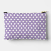 Pochette À Accessoires lavande violette pois rétro motif (Verso)