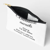 Pochette À Accessoires L'aventure commence ajouter nom date année lieu (Ouvrir)