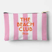 Pochette À Accessoires Le Beach Club Ibiza Pink Cabana Stripe (Verso)