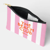 Pochette À Accessoires Le Beach Club Ibiza Pink Cabana Stripe (Ouvrir)