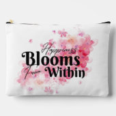 Pochette À Accessoires Le Bonheur Fleurit De L'Intérieur (Recto)