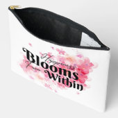 Pochette À Accessoires Le Bonheur Fleurit De L'Intérieur (Ouvrir)